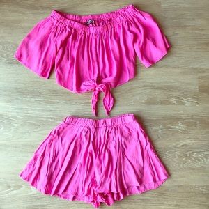 Fashion Nova fushia set